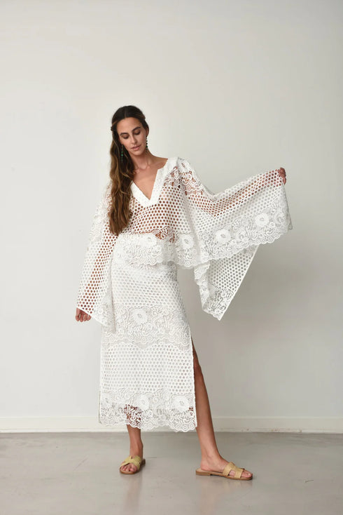 Banko Crochet Beachwear Poncho